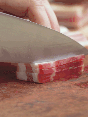 金字淡咸肉切絲。